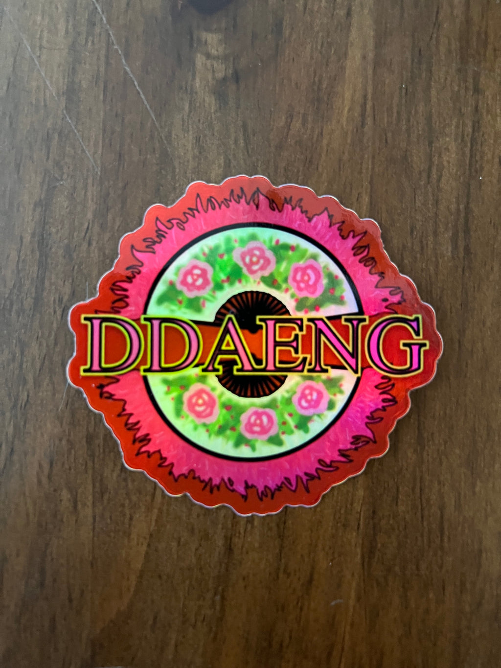 Ddaeng Korean Fan Design Sticker