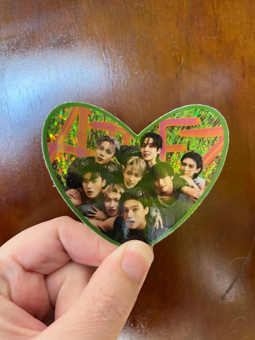 Ateez Group Photo Sparkle Sticker