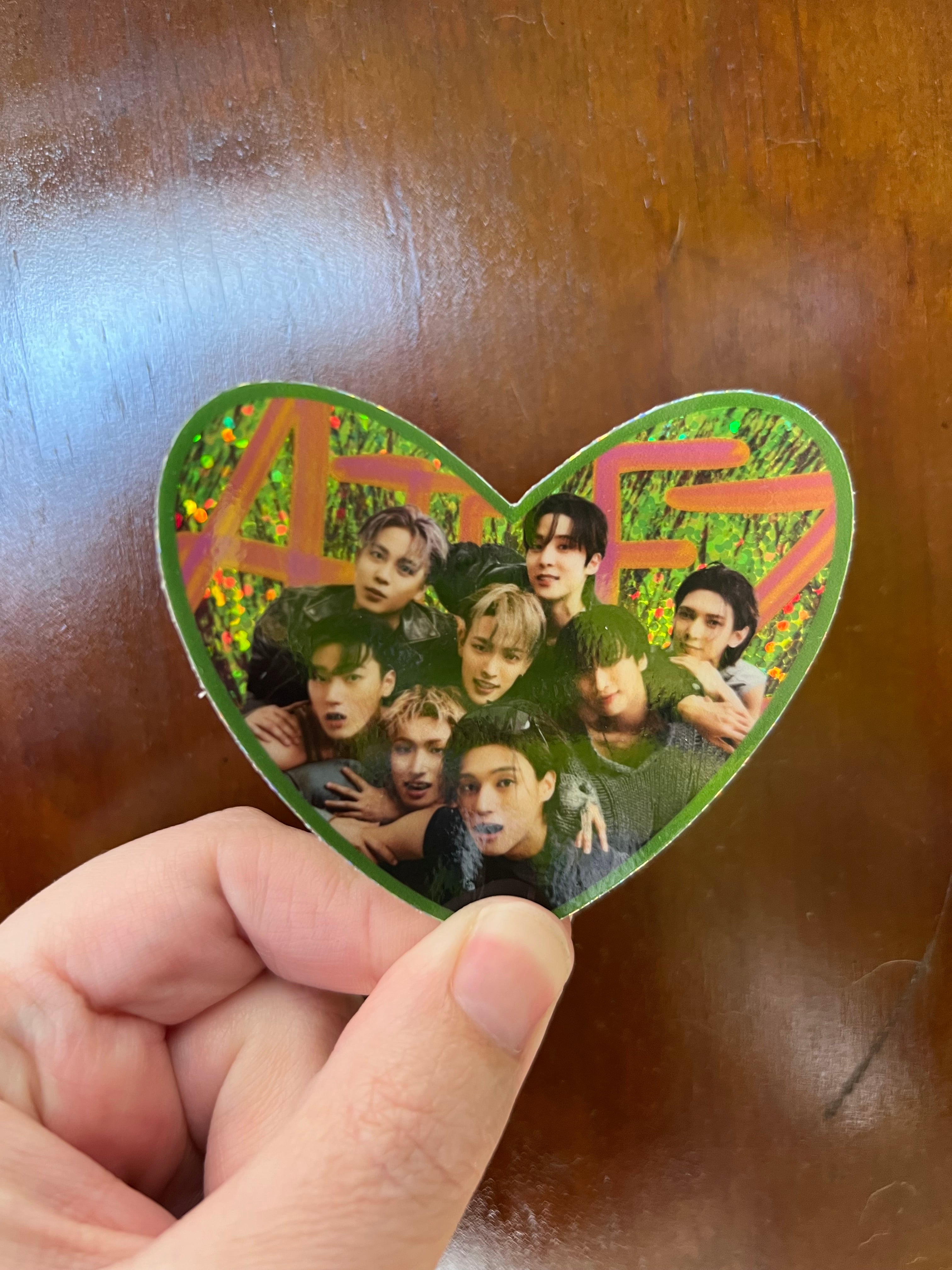 Ateez Group Photo Sparkle Sticker