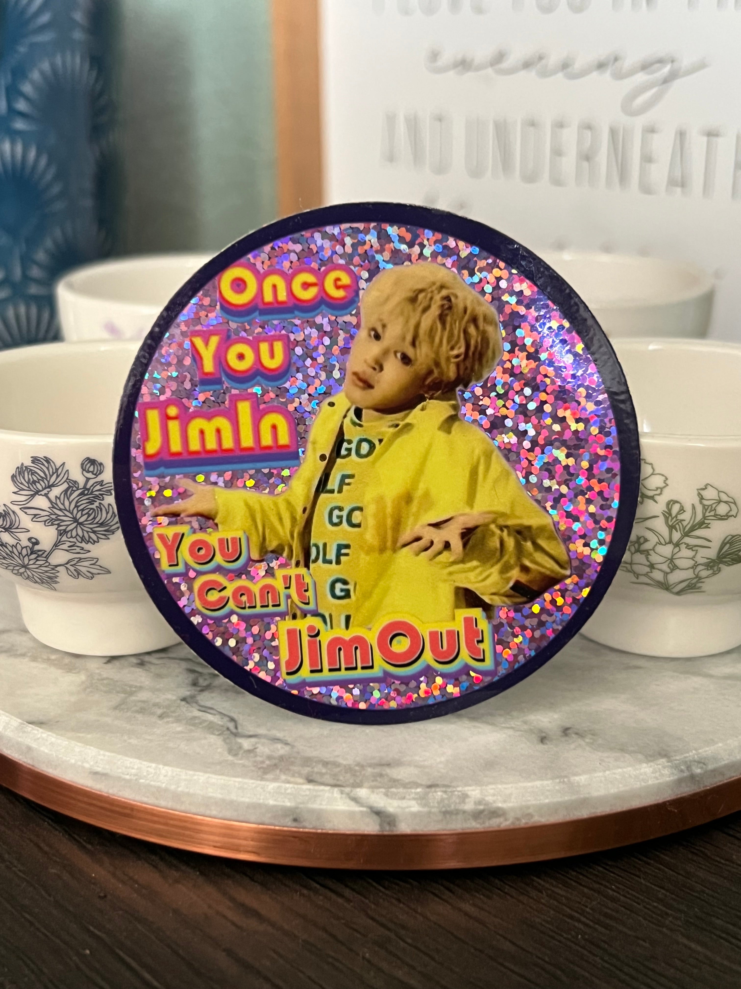 No Jim-ing Out Glitter Sticker