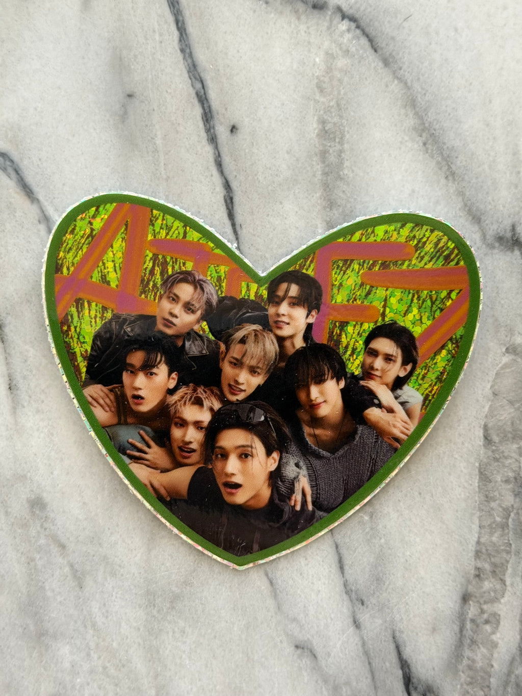 Ateez Group Photo Sparkle Sticker
