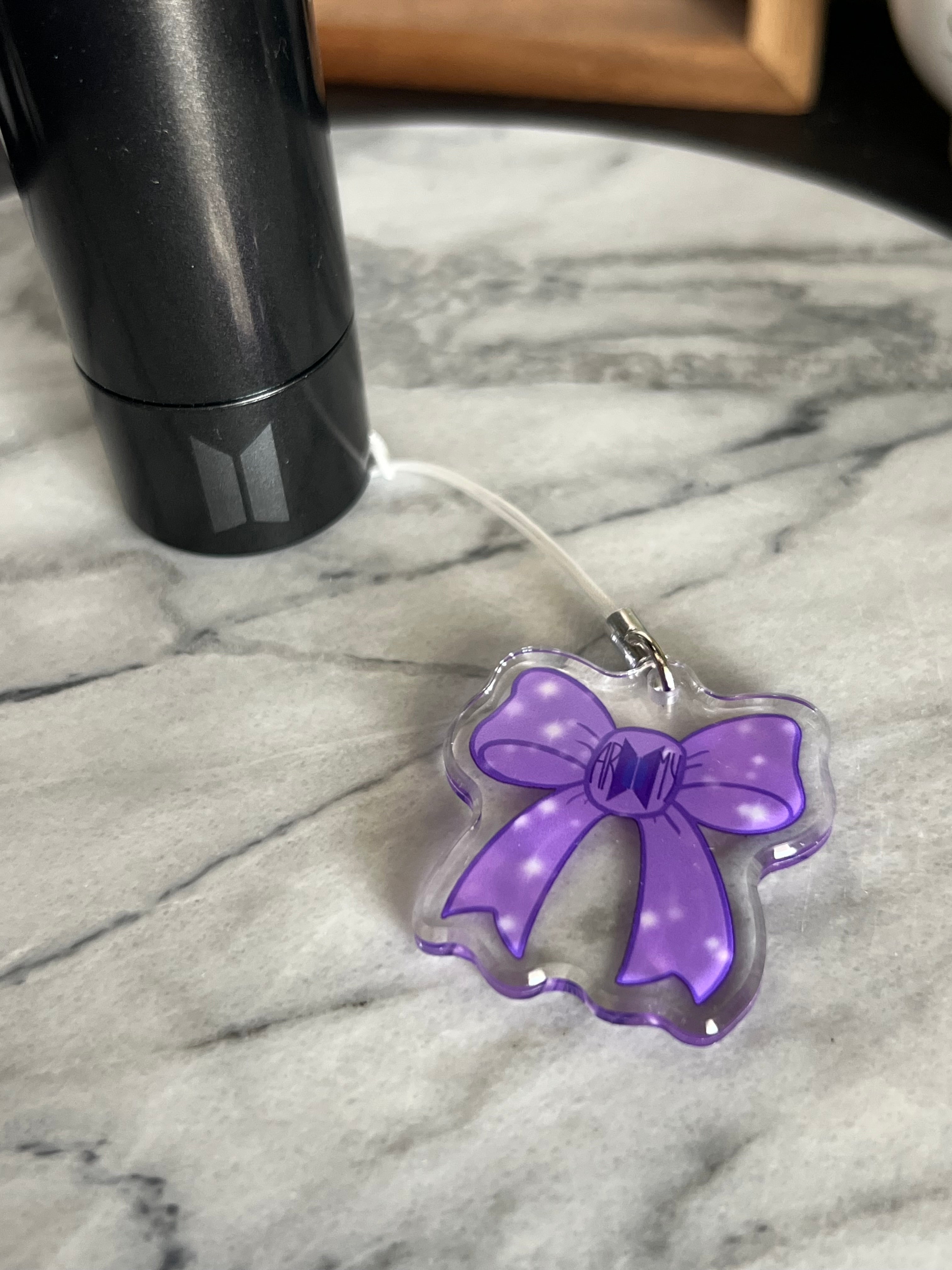 Purple Ribbon Project Phone/Light-stick Charm