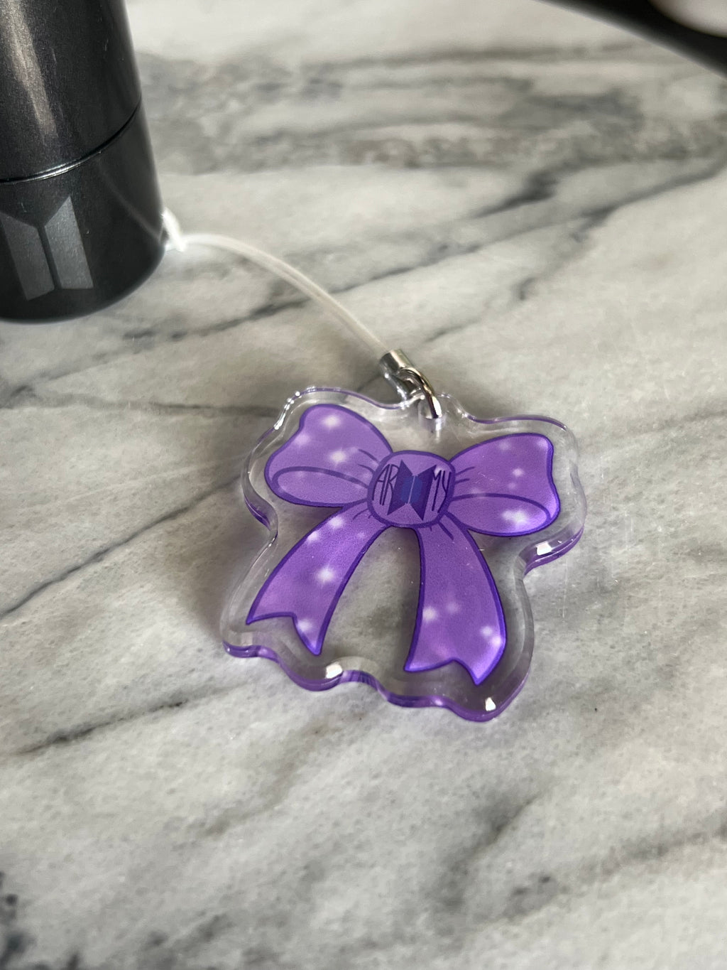 Purple Ribbon Project Phone/Light-stick Charm