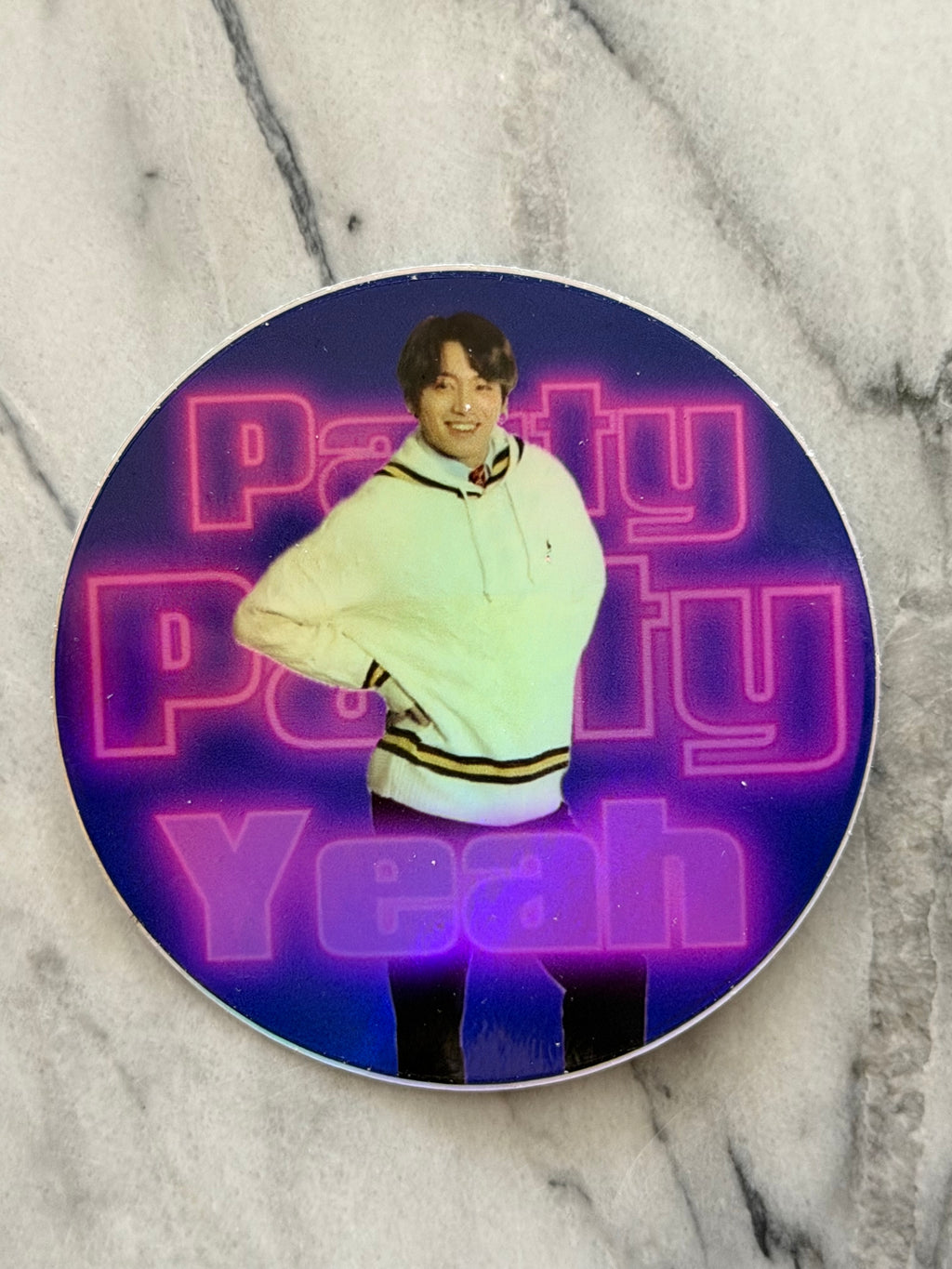 Party Party Yeah Holographic Sticker
