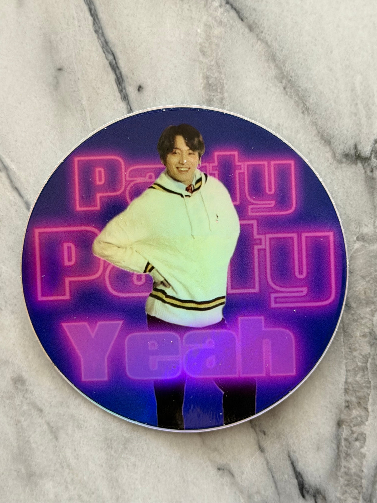 Party Party Yeah Holographic Sticker