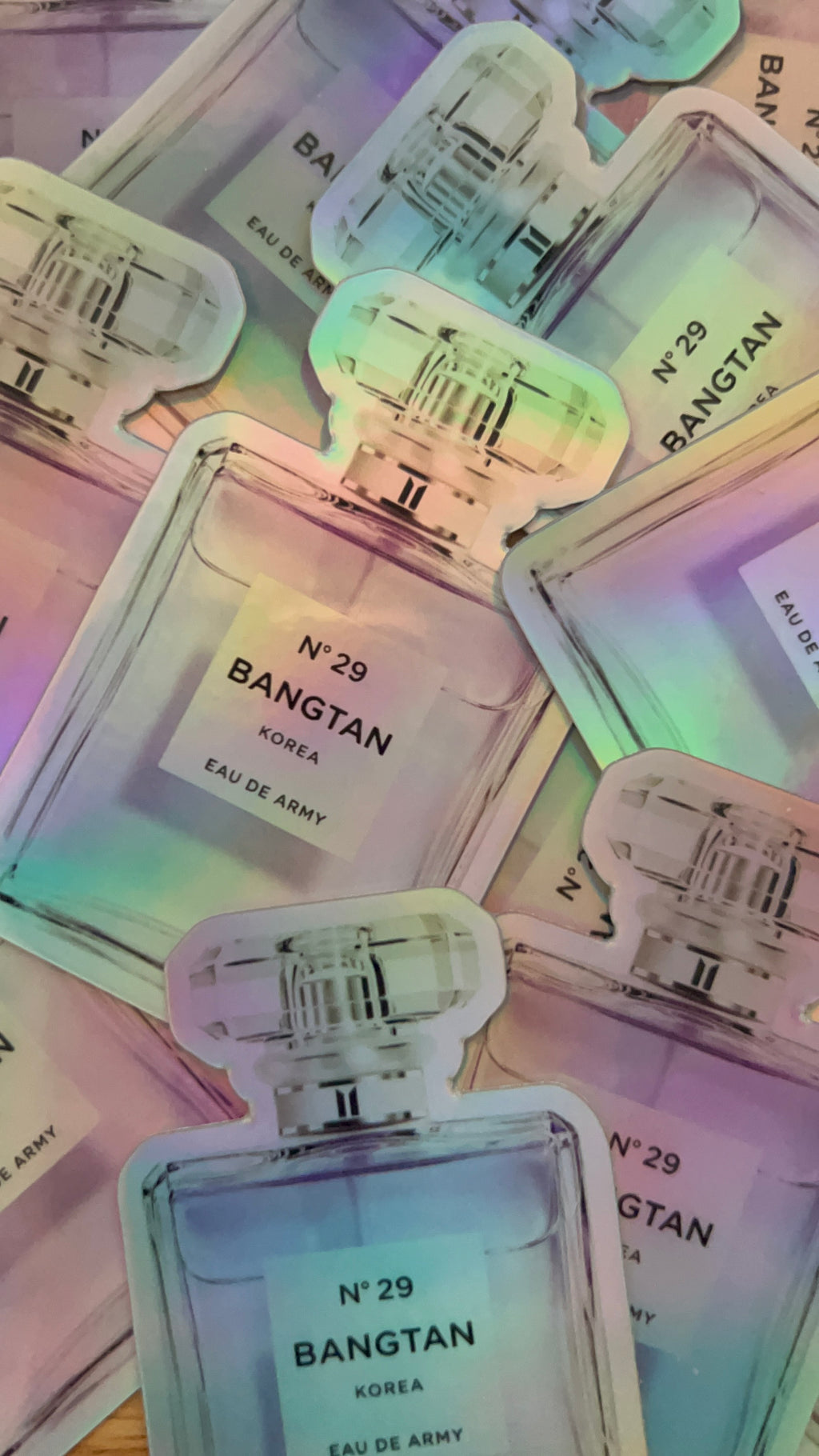 No. 29 Holographic Perfume Bottle Sticker Limited Release