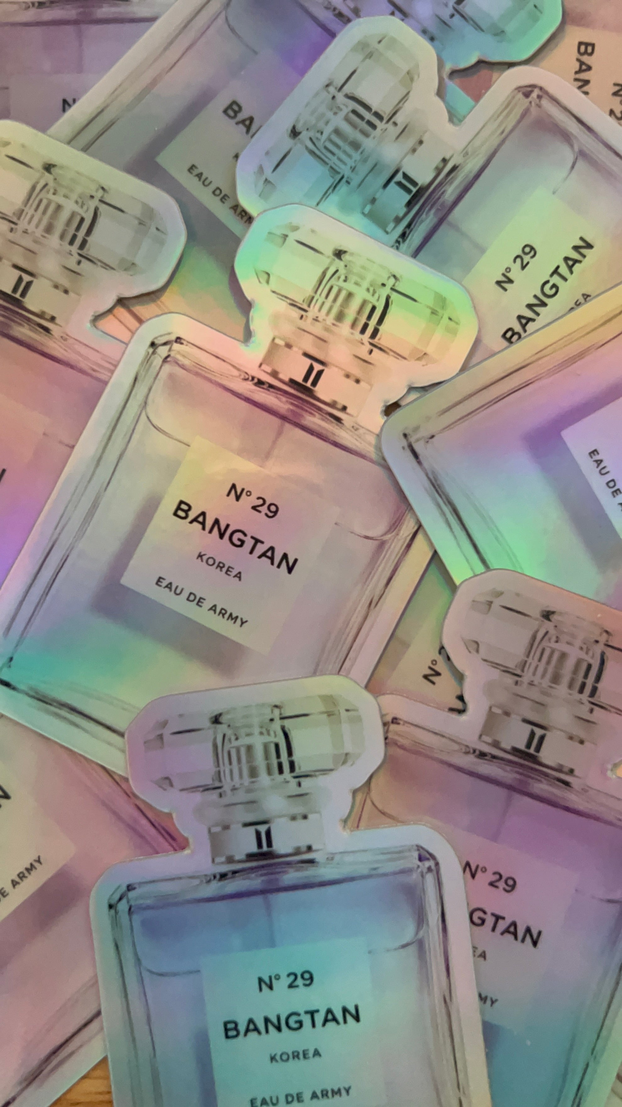 No. 29 Holographic Perfume Bottle Sticker Limited Release