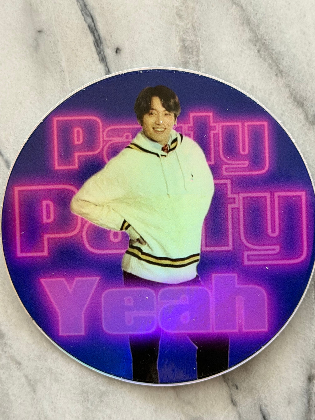 Party Party Yeah Holographic Sticker