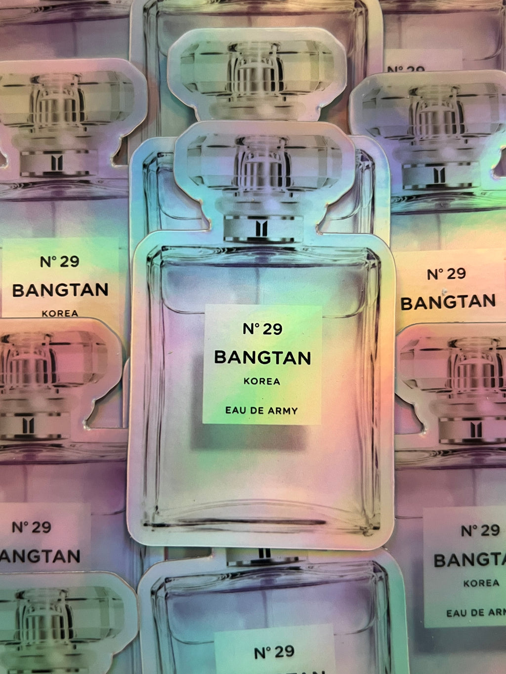 No. 29 Holographic Perfume Bottle Sticker Limited Release