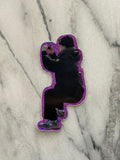 Crouching Rapper Sparkle Sticker