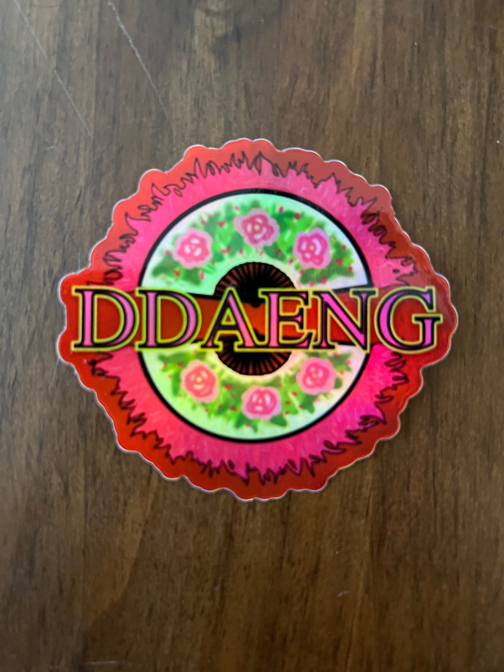Ddaeng Korean Fan Design Sticker