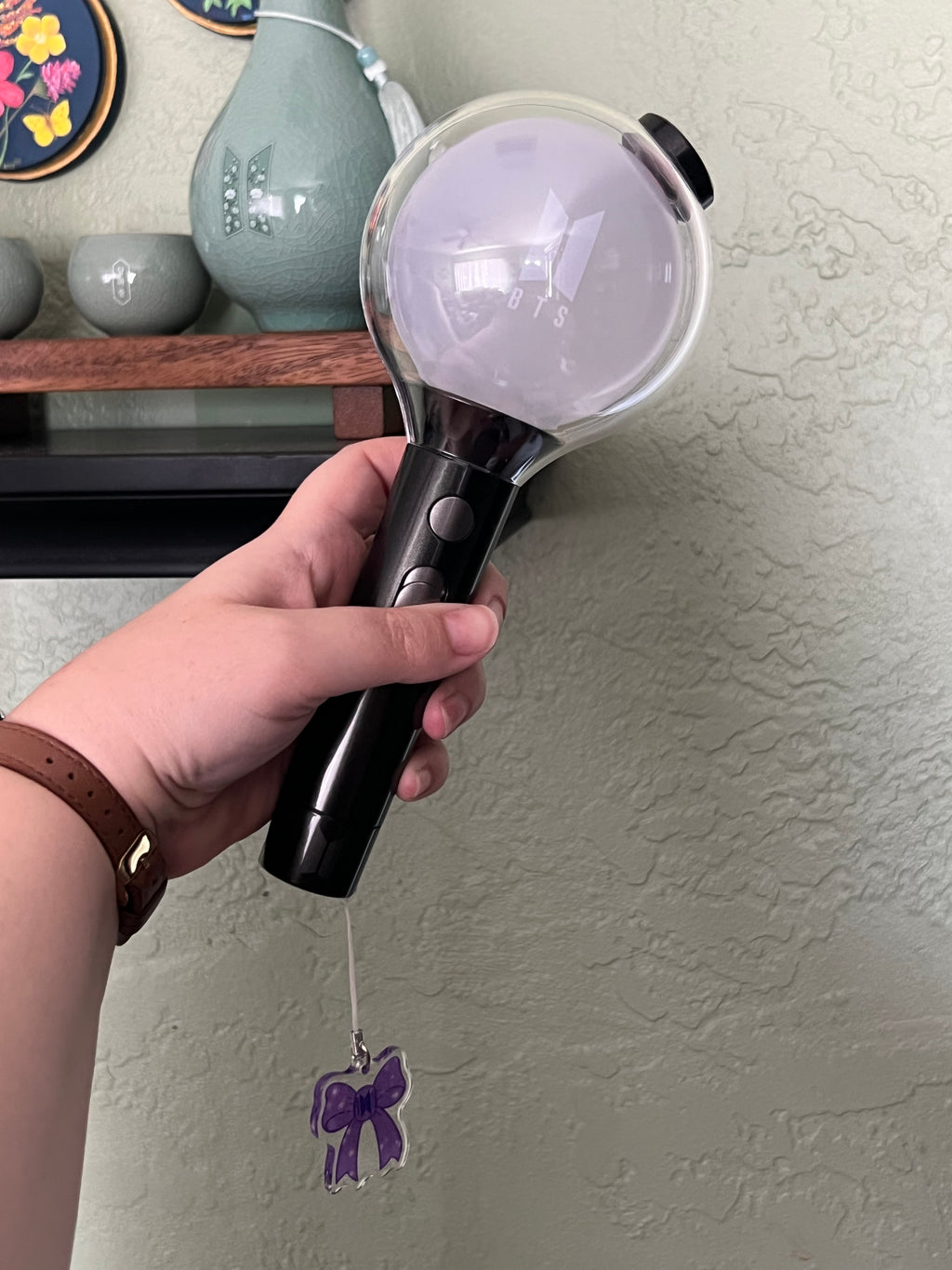 Purple Ribbon Project Phone/Light-stick Charm