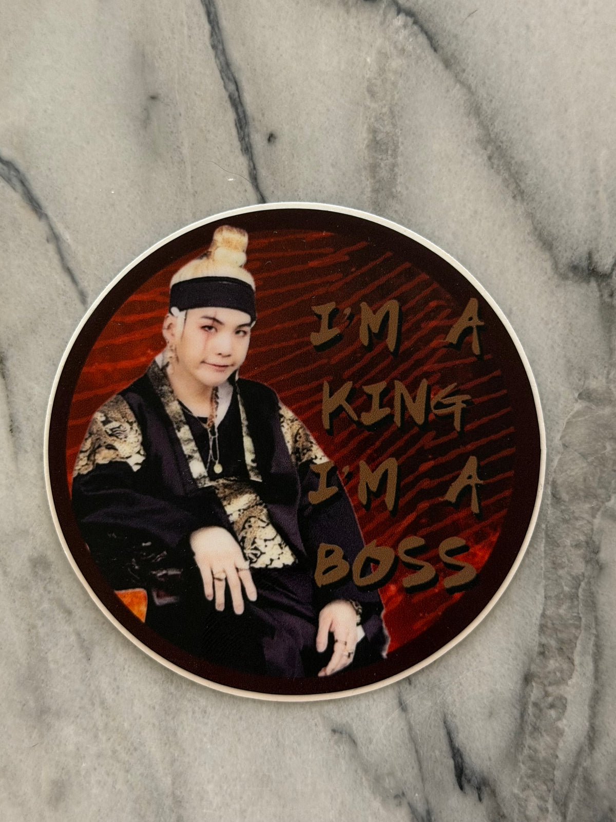New Design Boss King Rapper Sticker