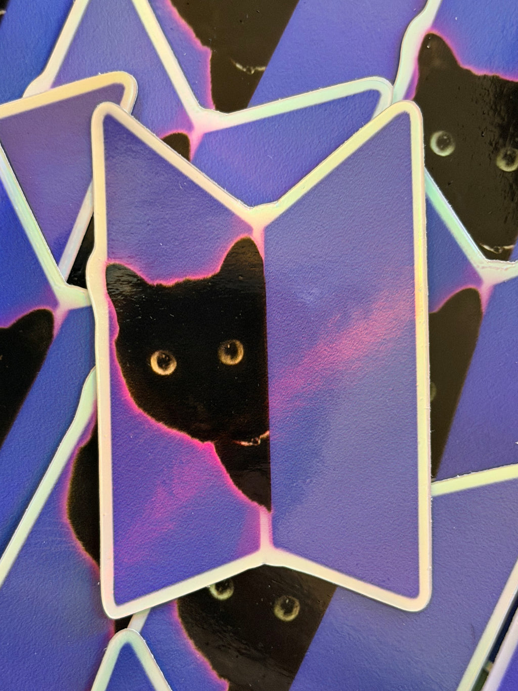 Peeking Tang Holographic Sticker