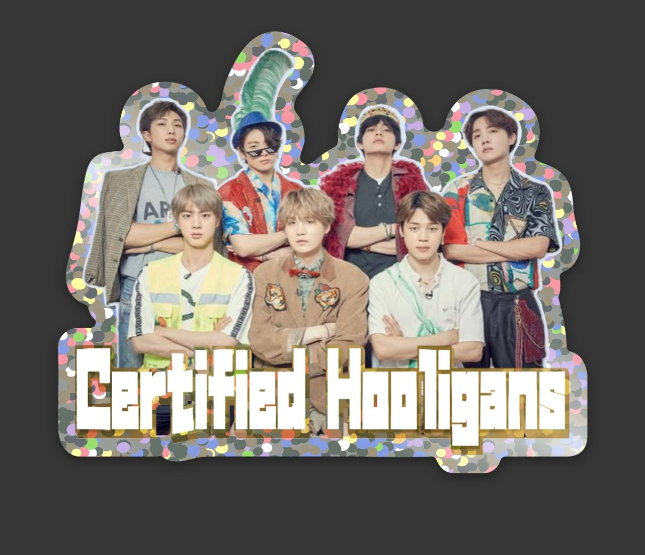 Certified Hooligans Glitter Sticker
