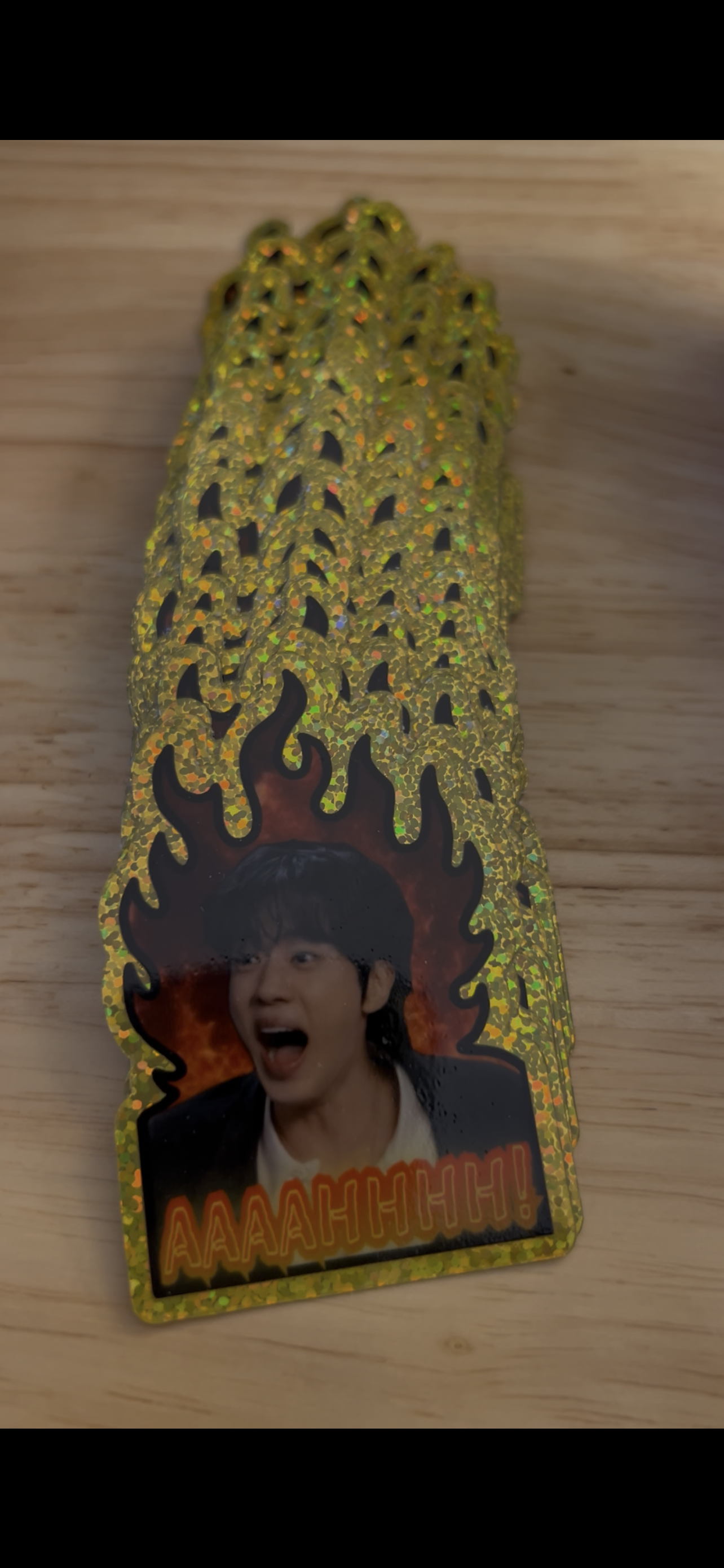 Worldwide Handsome Crashout ✨ Sparkle Effect Sticker