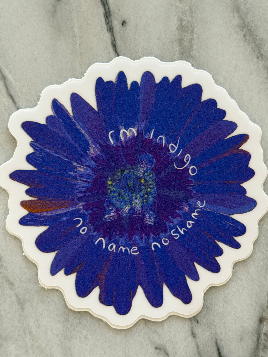 Indigo No Name No Shame Sticker