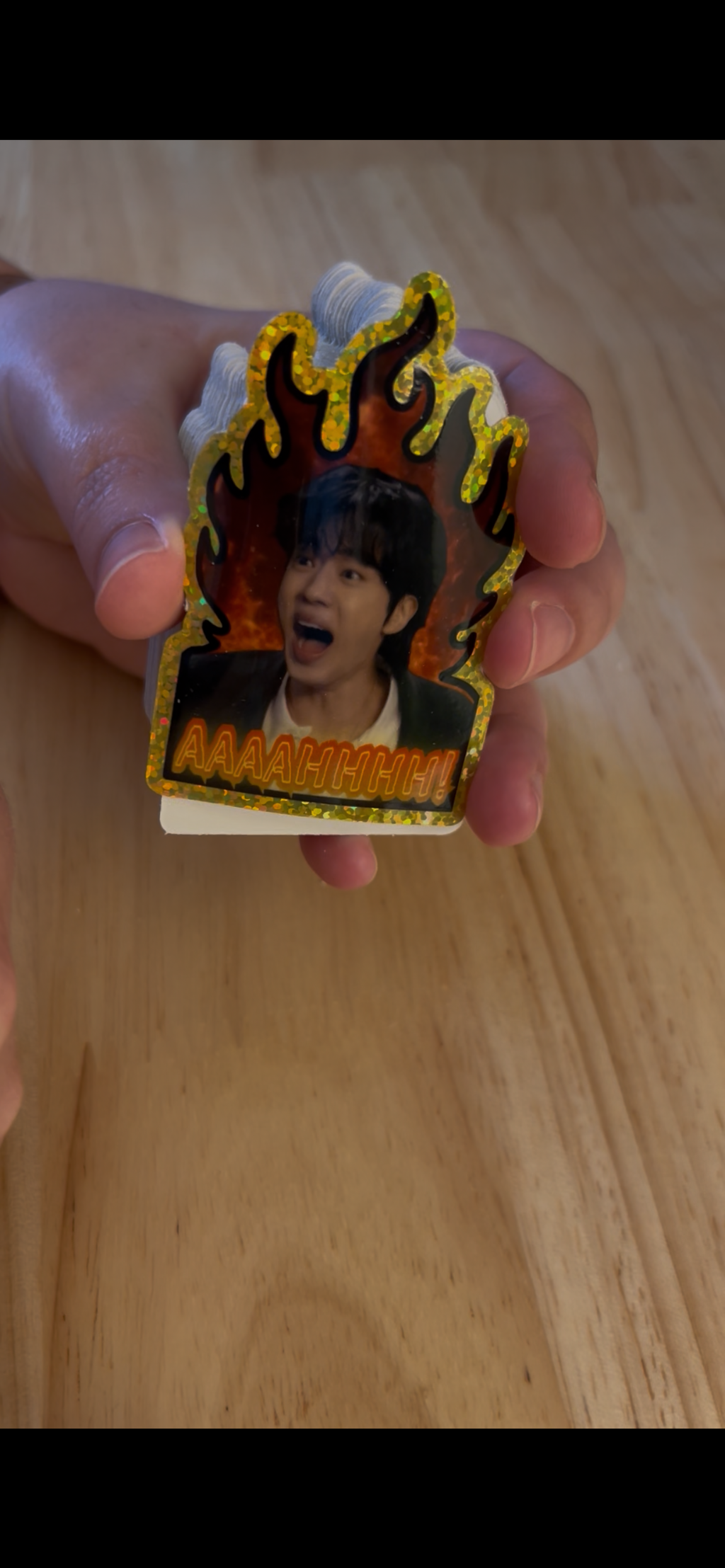 Worldwide Handsome Crashout ✨ Sparkle Effect Sticker