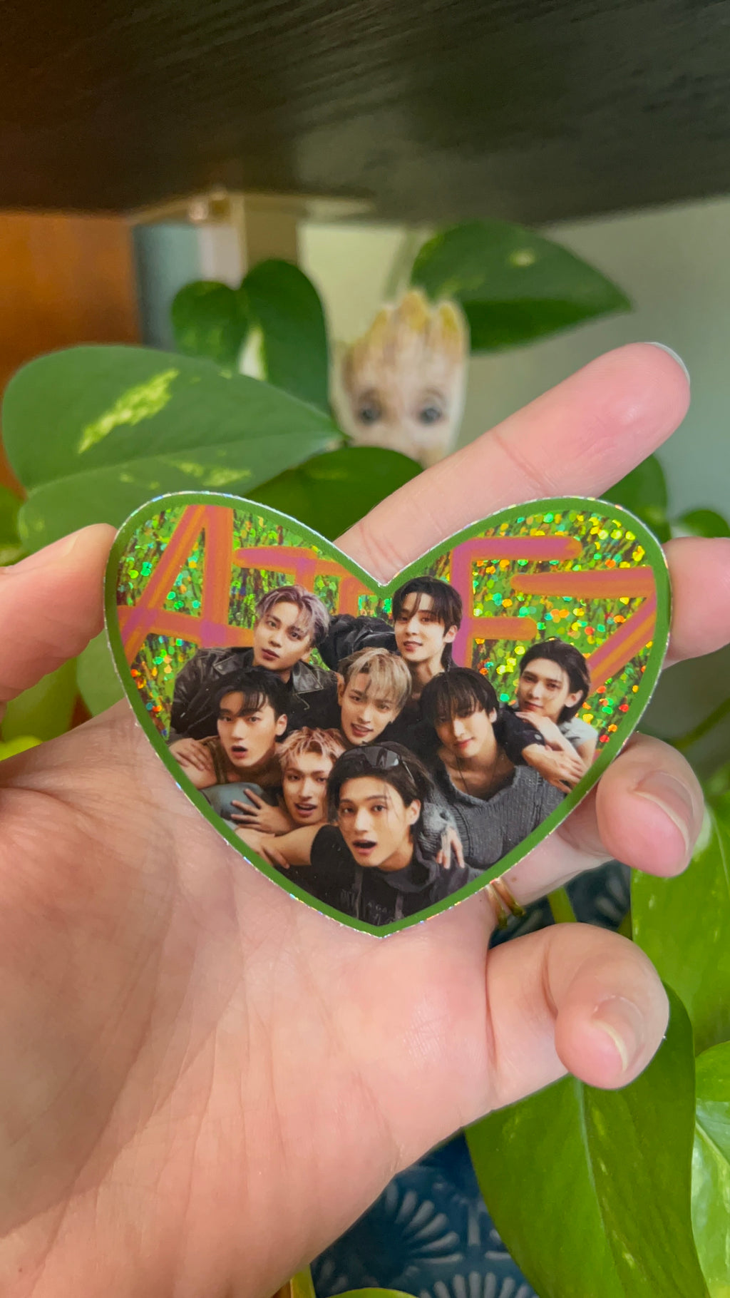 Ateez Group Photo Sparkle Sticker