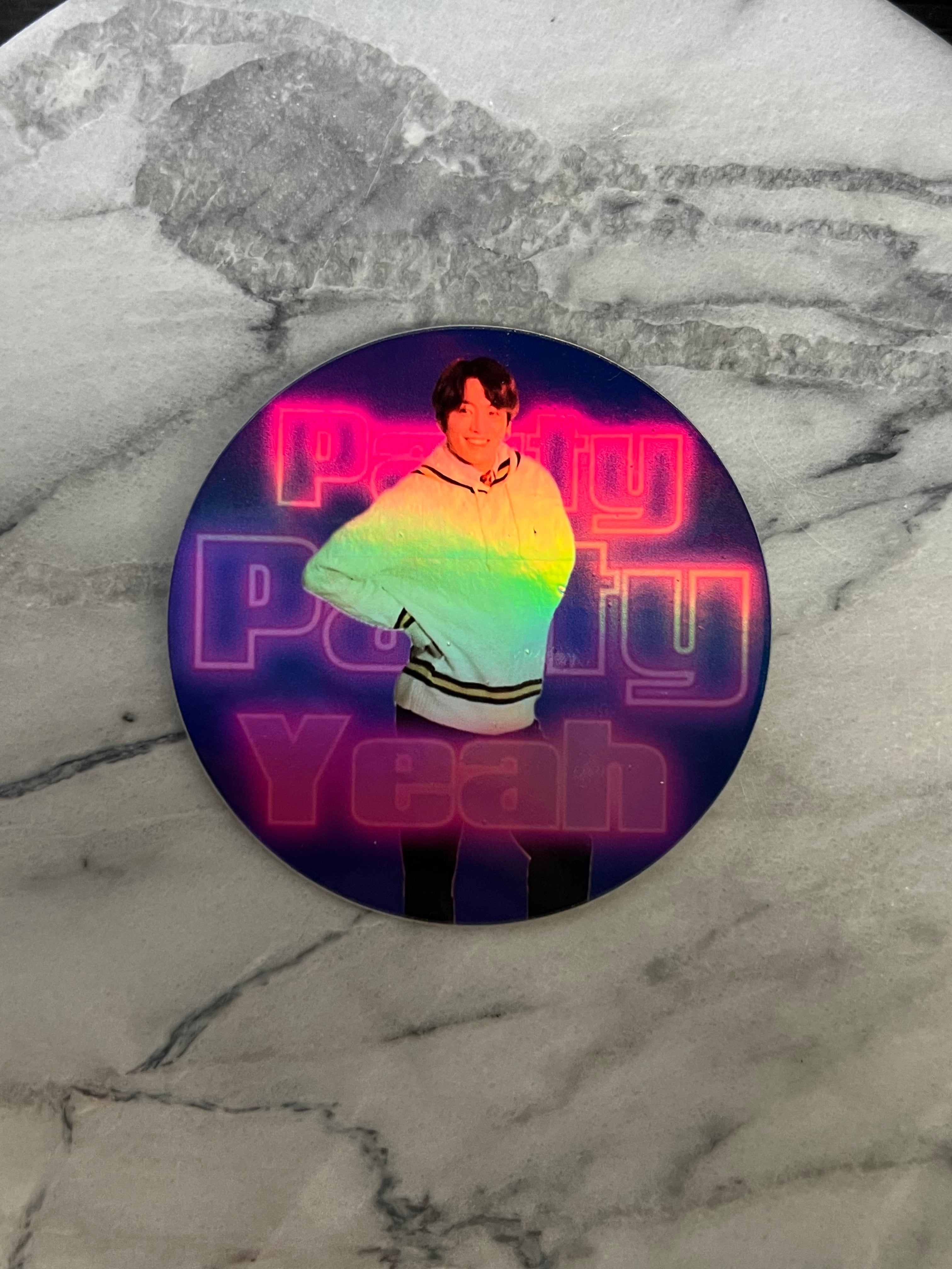 Party Party Yeah Holographic Sticker