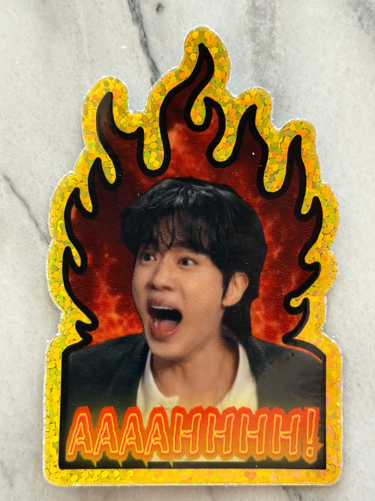Worldwide Handsome Crashout ✨ Sparkle Effect Sticker