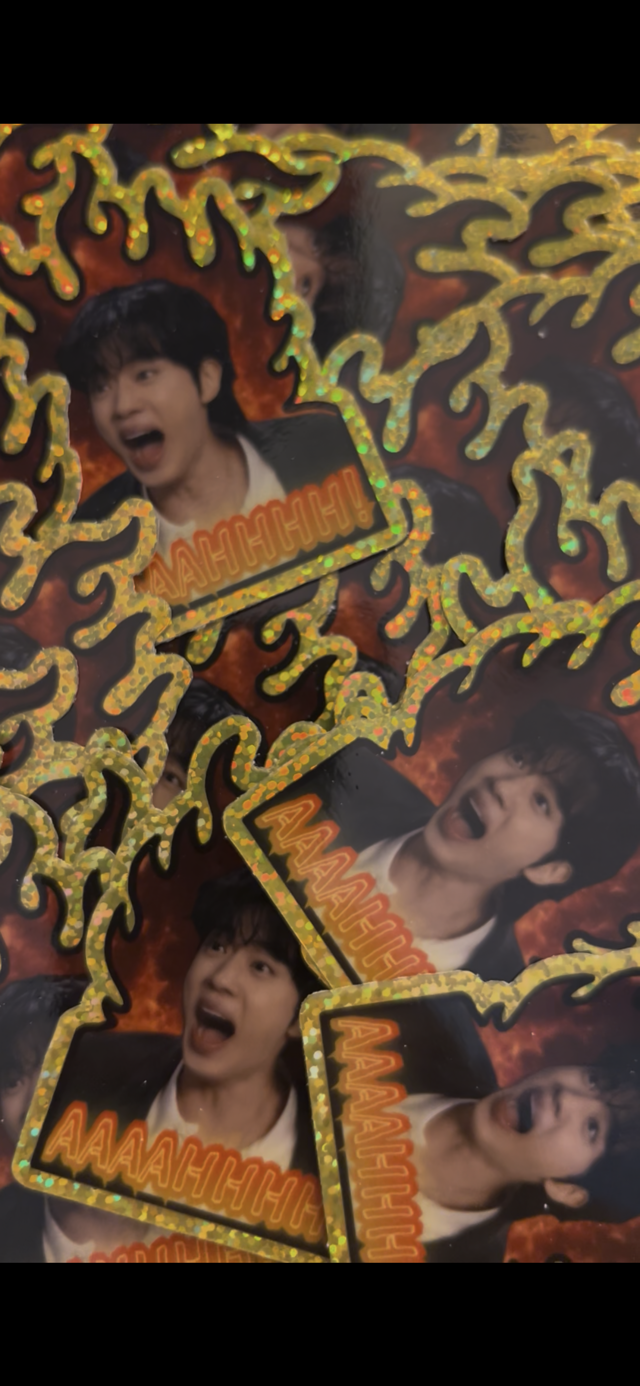 Worldwide Handsome Crashout ✨ Sparkle Effect Sticker