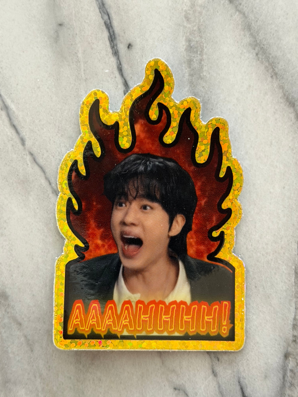 Worldwide Handsome Crashout ✨ Sparkle Effect Sticker