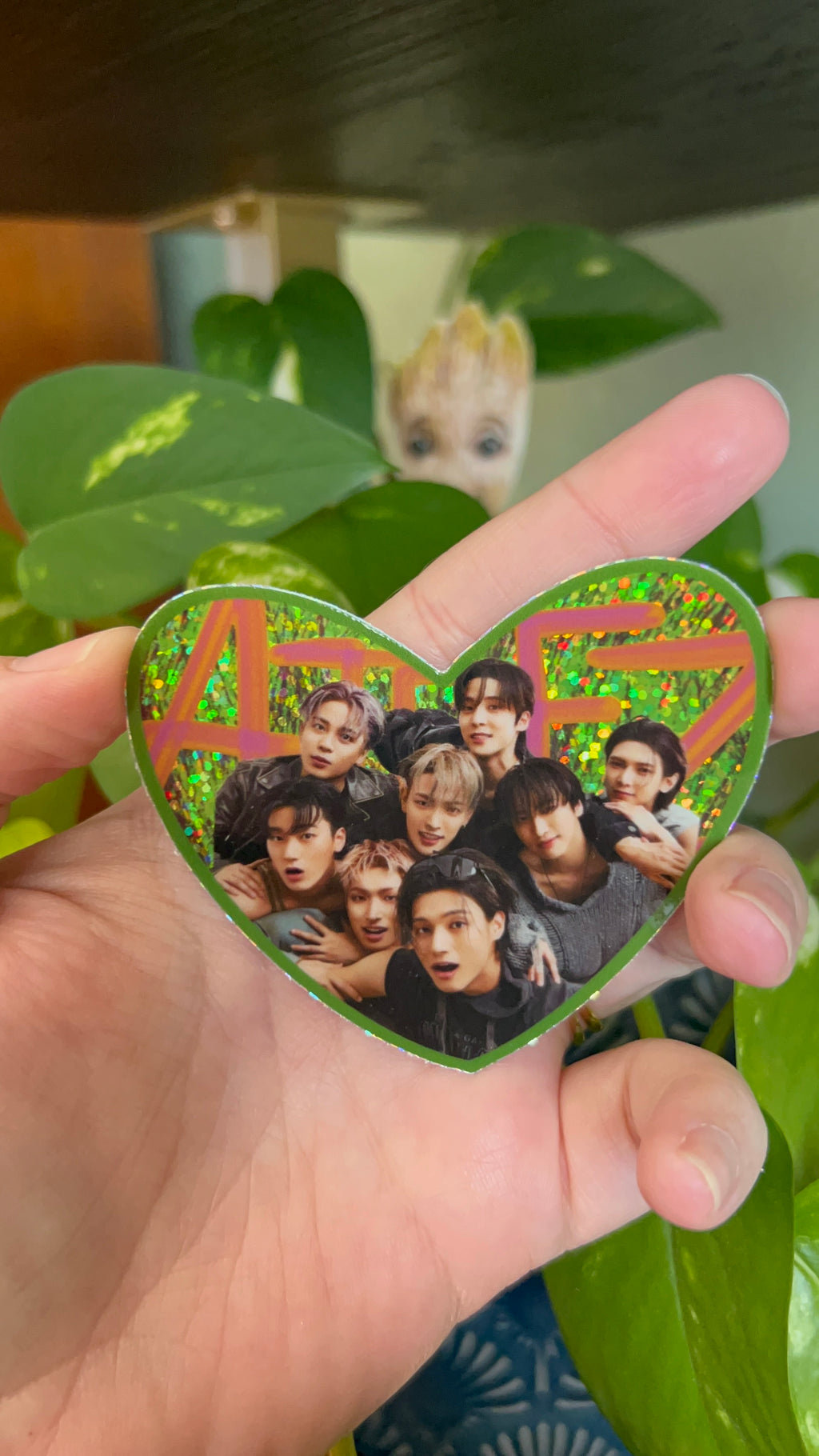 Ateez Group Photo Sparkle Sticker