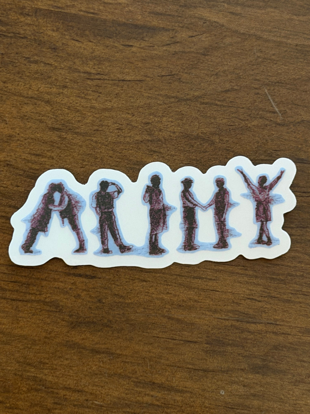A-R-M-Y Tattoo Clear Vinyl Sticker