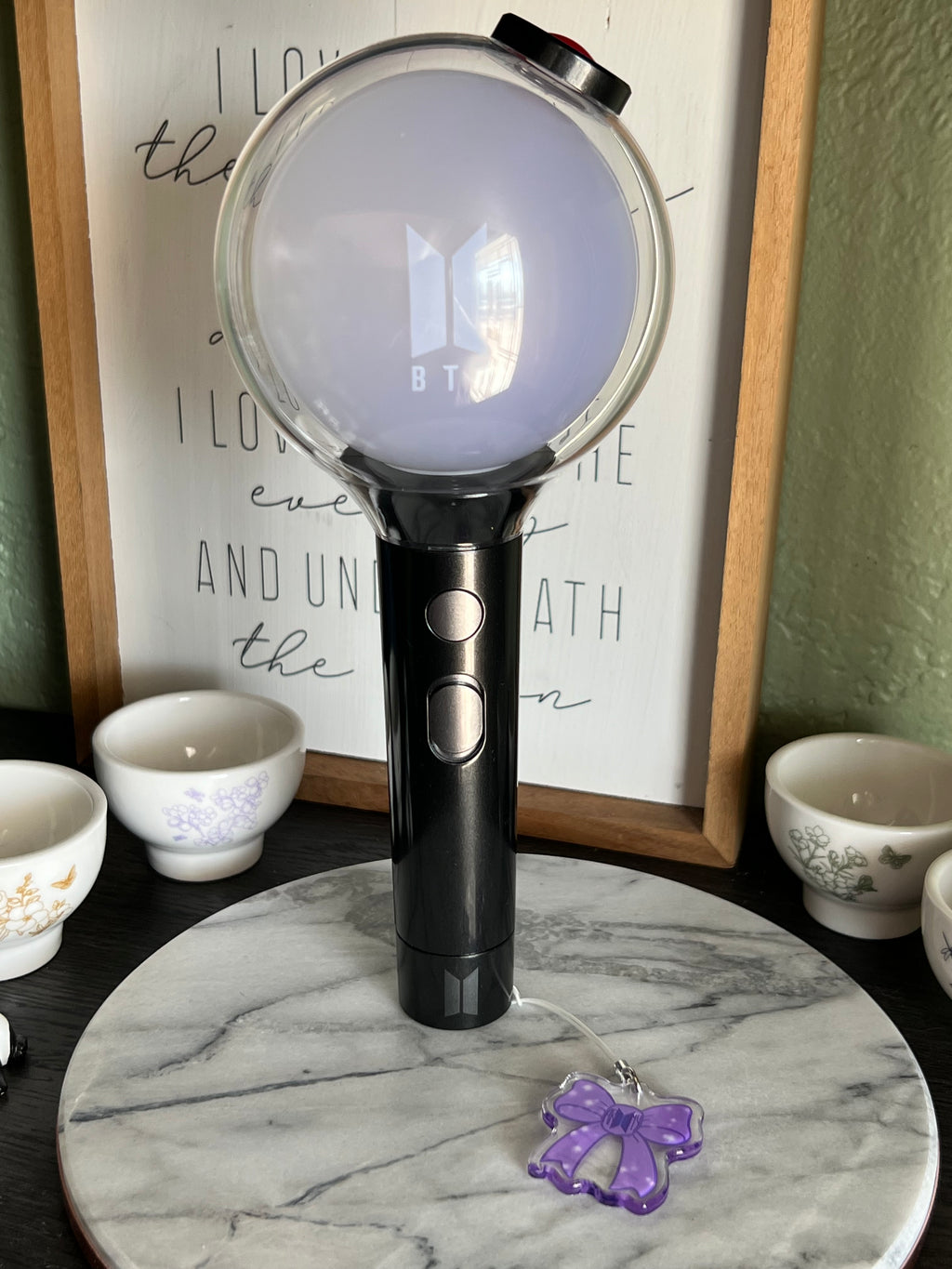 Purple Ribbon Project Phone/Light-stick Charm