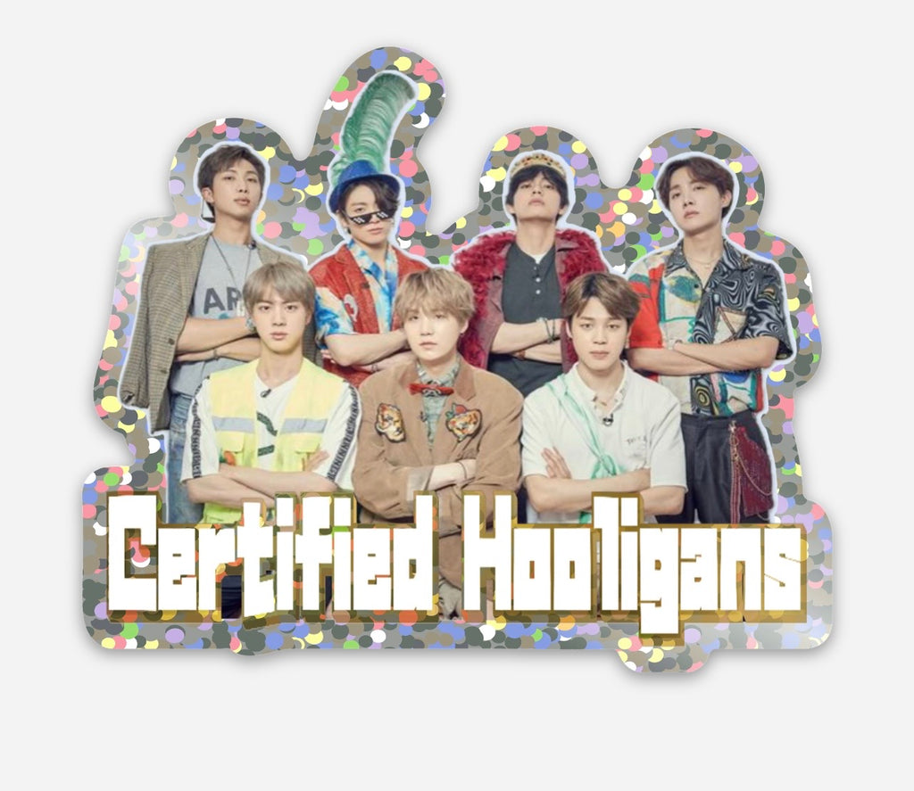 Certified Hooligans Glitter Sticker