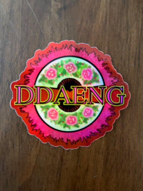 Ddaeng Korean Fan Design Sticker
