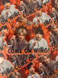 Come On Wing! Spicy Glitter Sticker