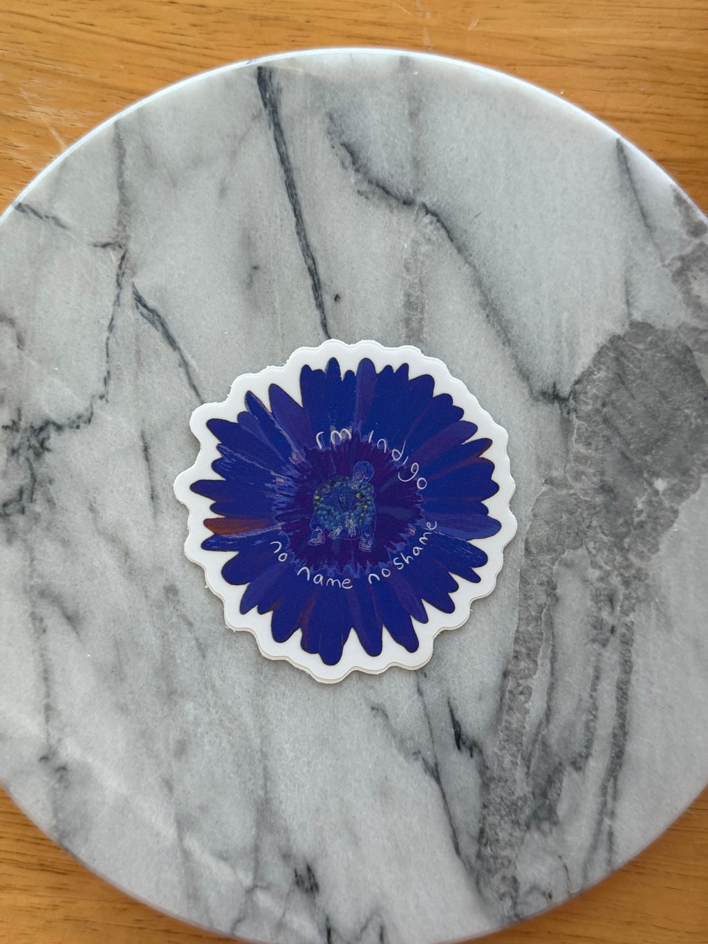 Indigo No Name No Shame Sticker