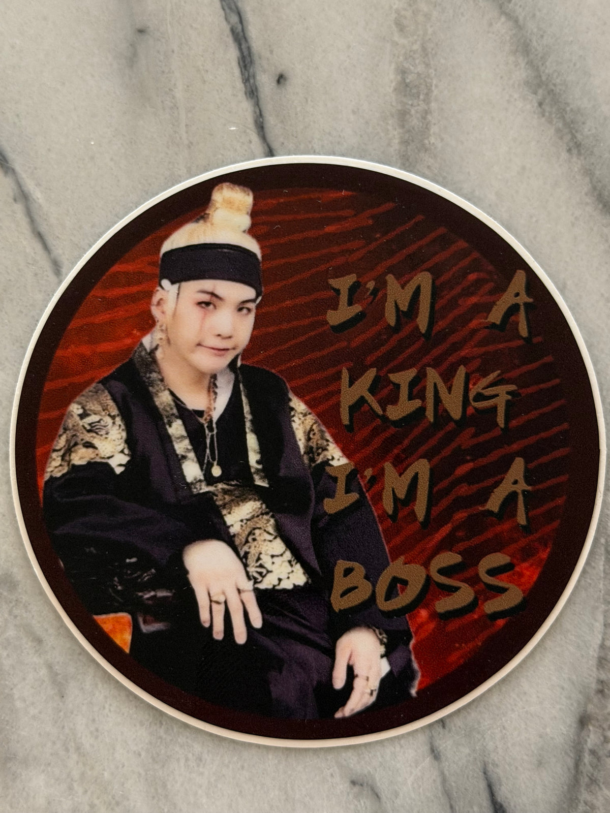 New Design Boss King Rapper Sticker