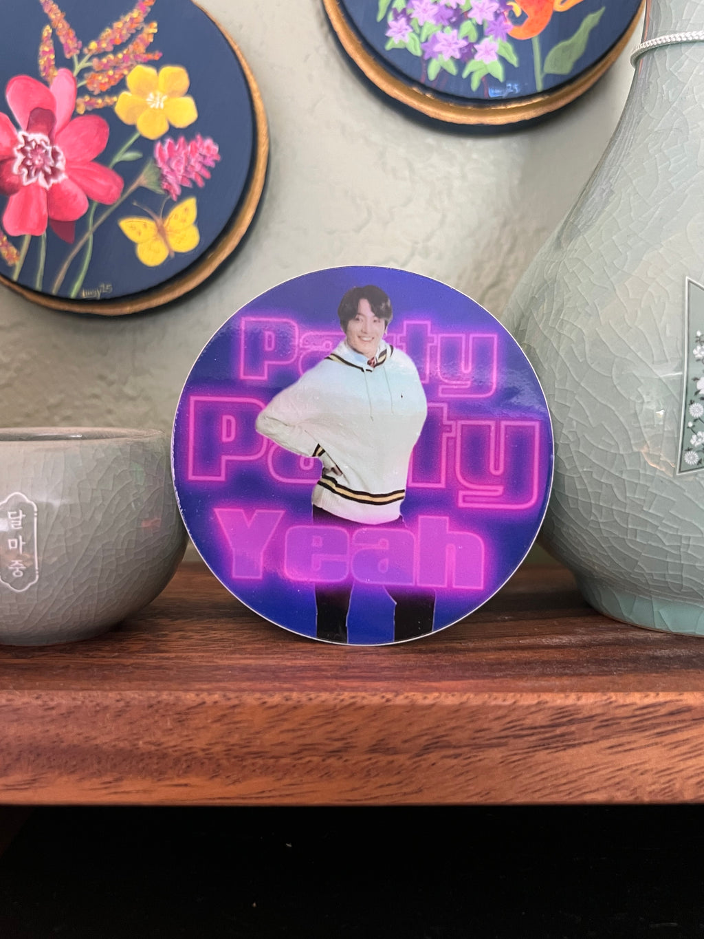Party Party Yeah Holographic Sticker