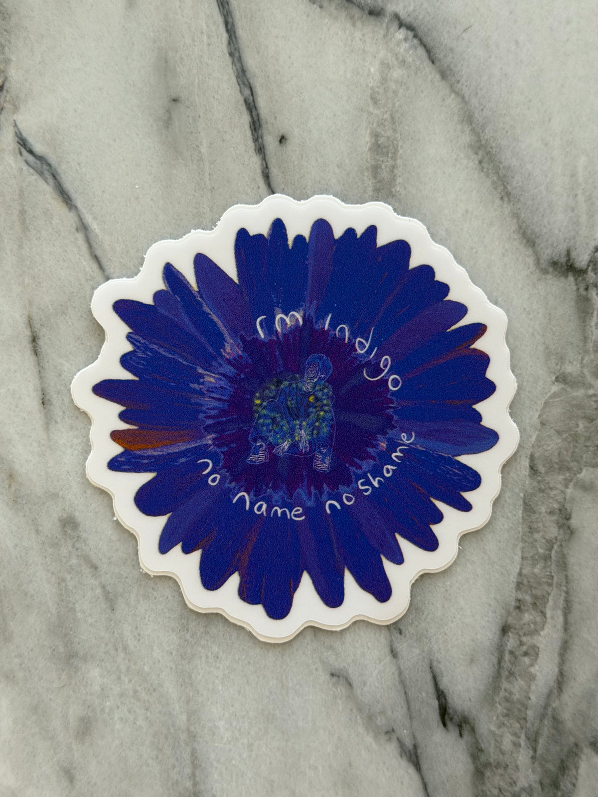 Indigo No Name No Shame Sticker