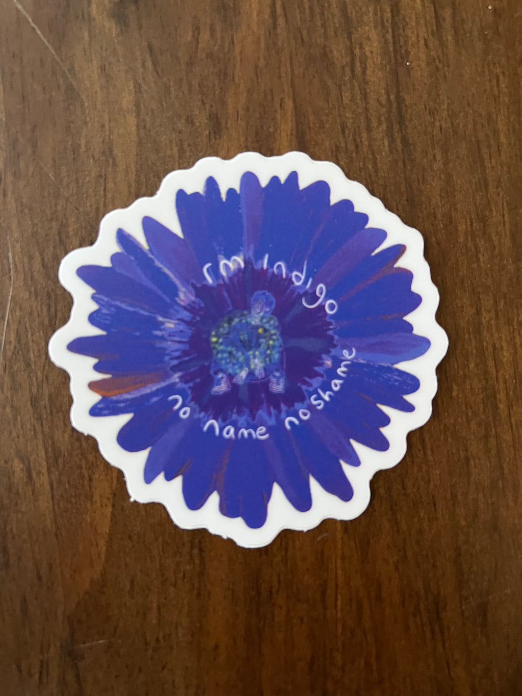Indigo No Name No Shame Sticker