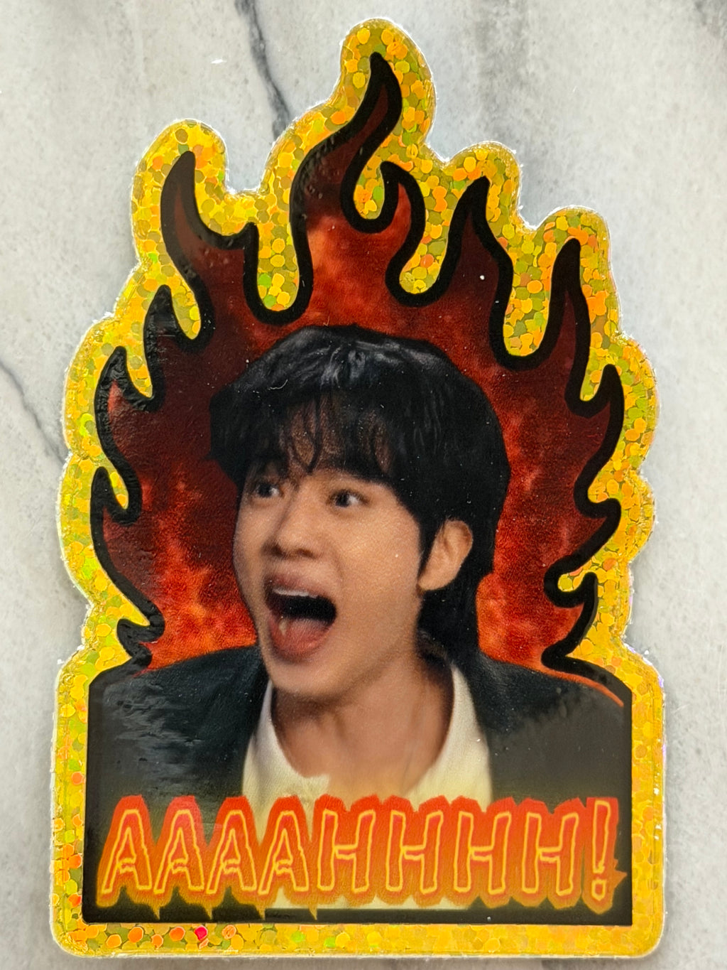 Worldwide Handsome Crashout ✨ Sparkle Effect Sticker