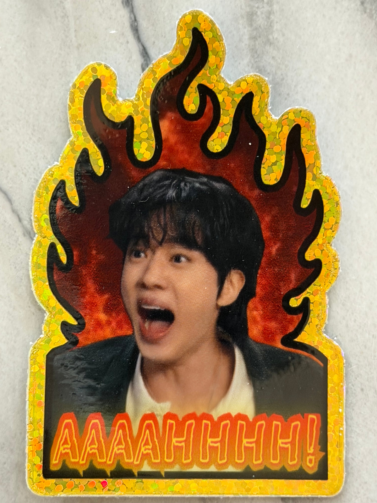 Worldwide Handsome Crashout ✨ Sparkle Effect Sticker