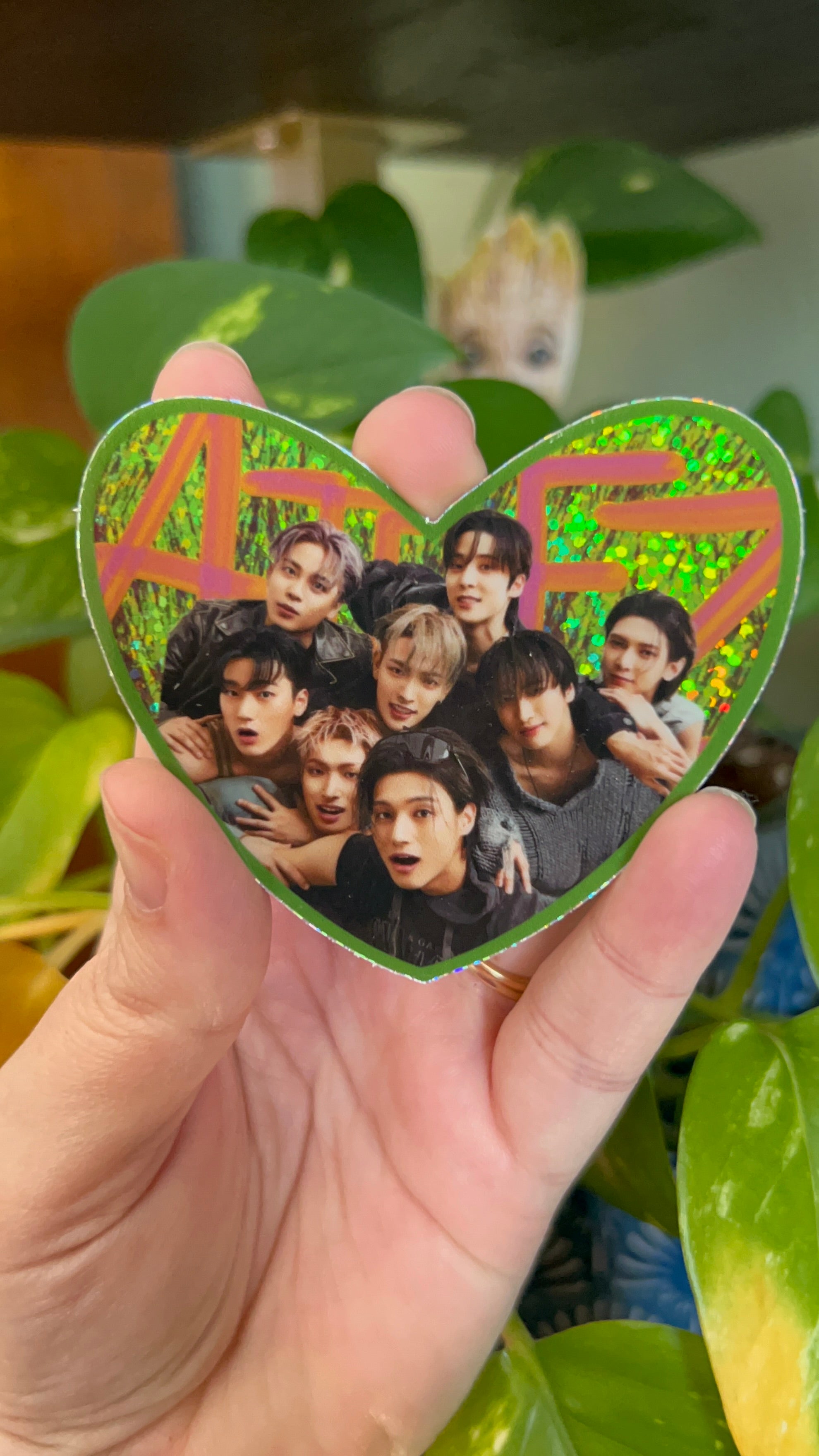 Ateez Group Photo Sparkle Sticker
