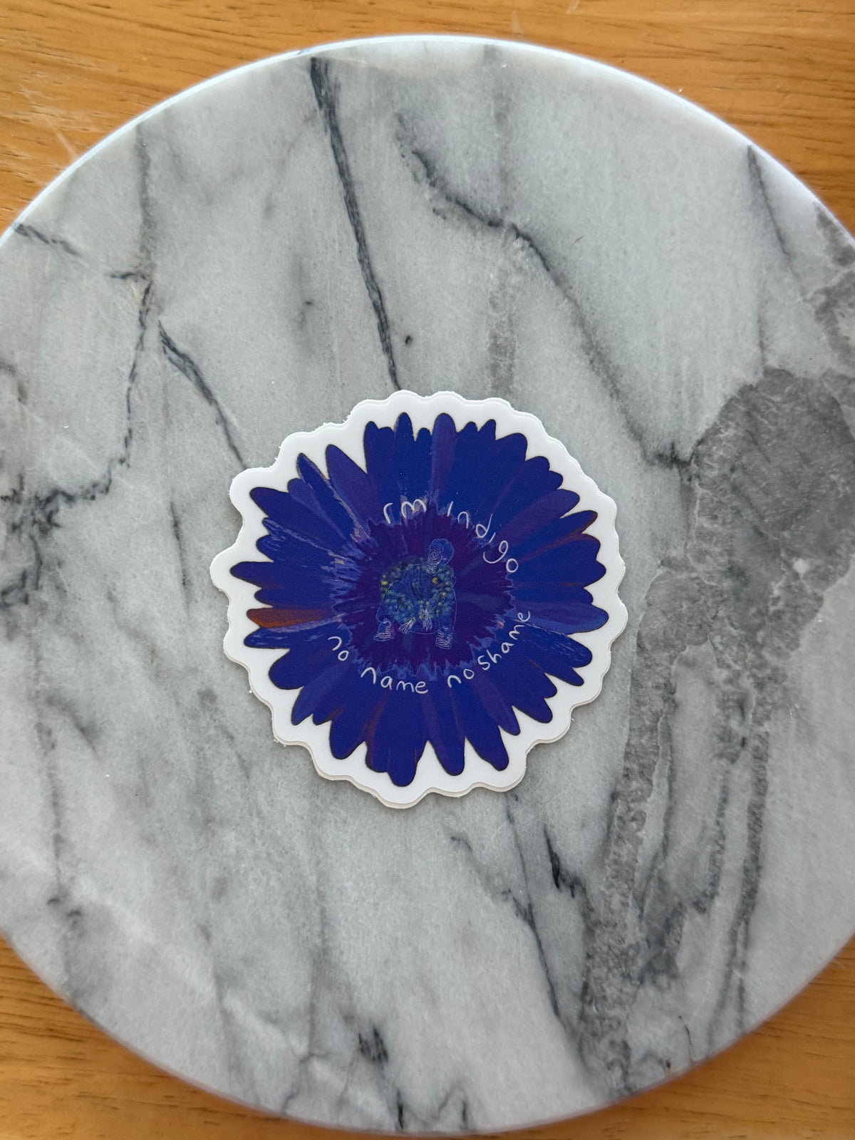 Indigo No Name No Shame Sticker