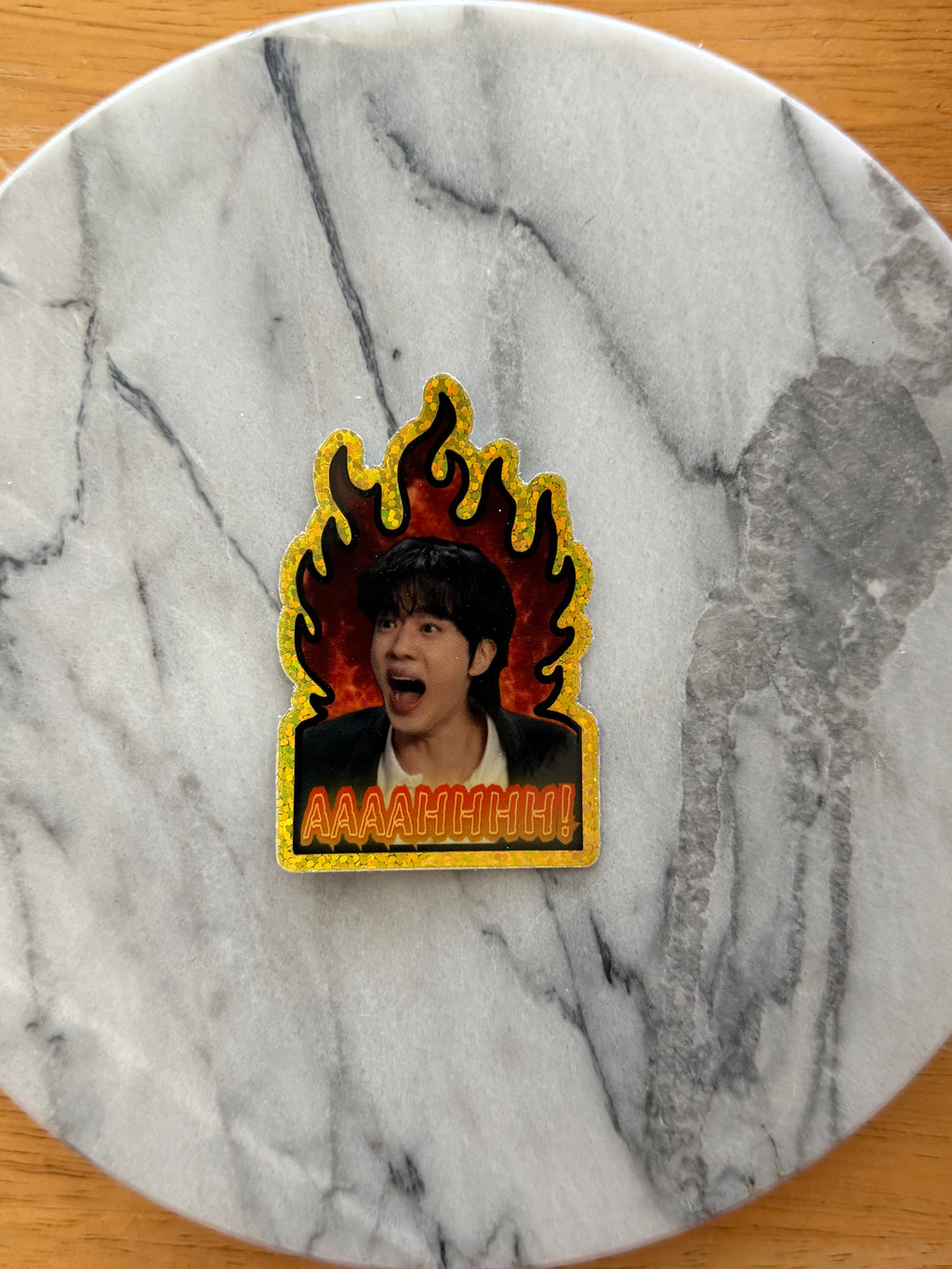 Worldwide Handsome Crashout ✨ Sparkle Effect Sticker