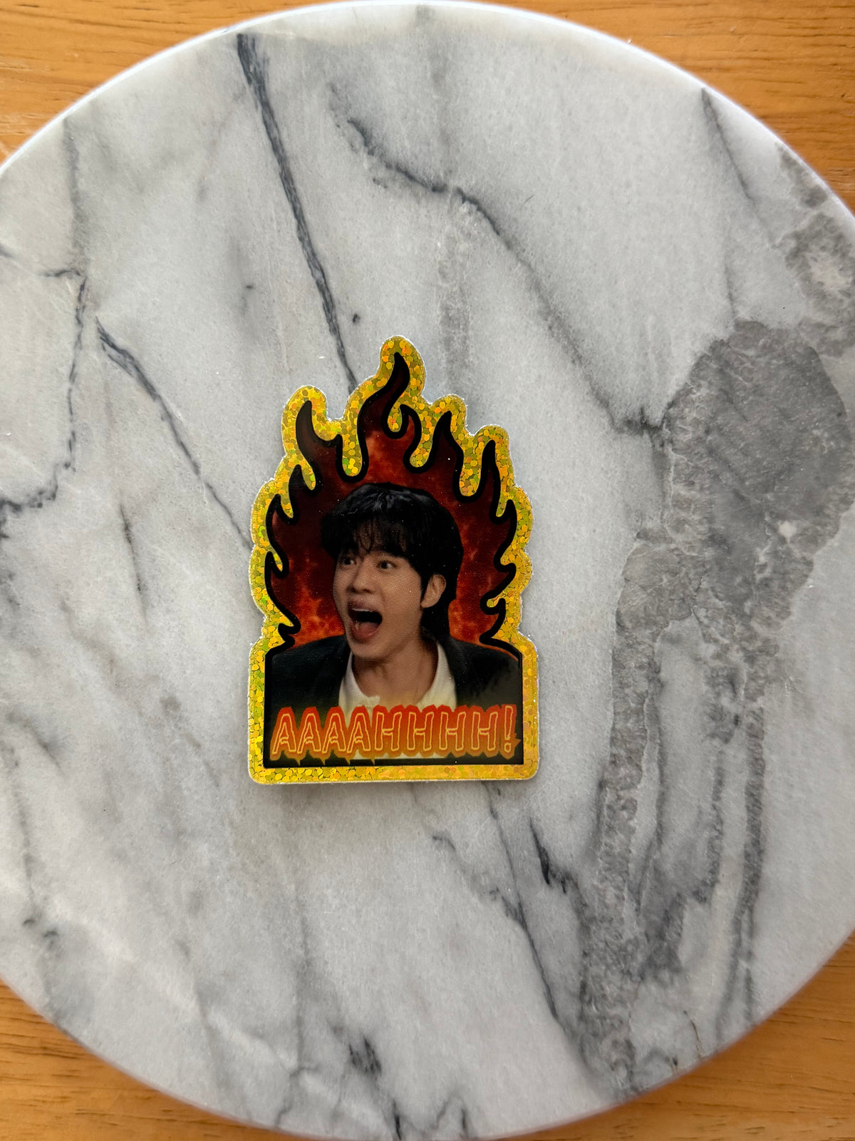 Worldwide Handsome Crashout ✨ Sparkle Effect Sticker