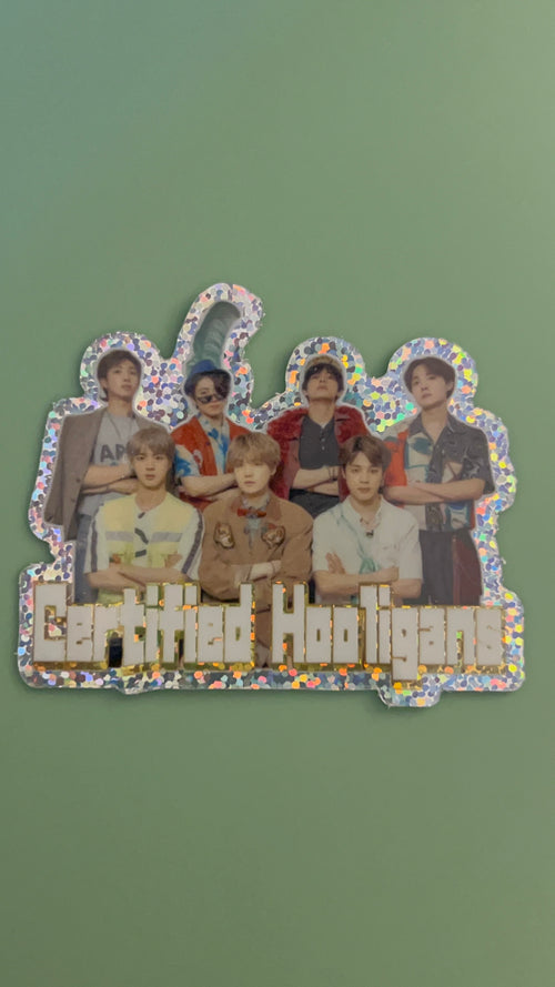 Certified Hooligans Glitter Sticker