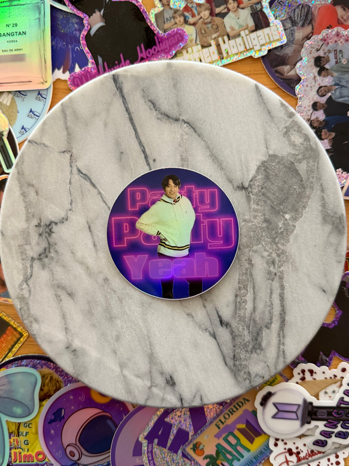 Party Party Yeah Holographic Sticker