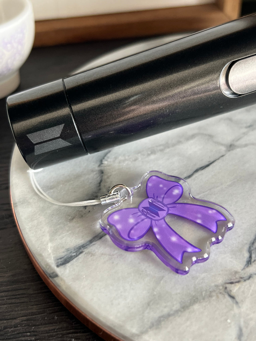 Purple Ribbon Project Phone/Light-stick Charm
