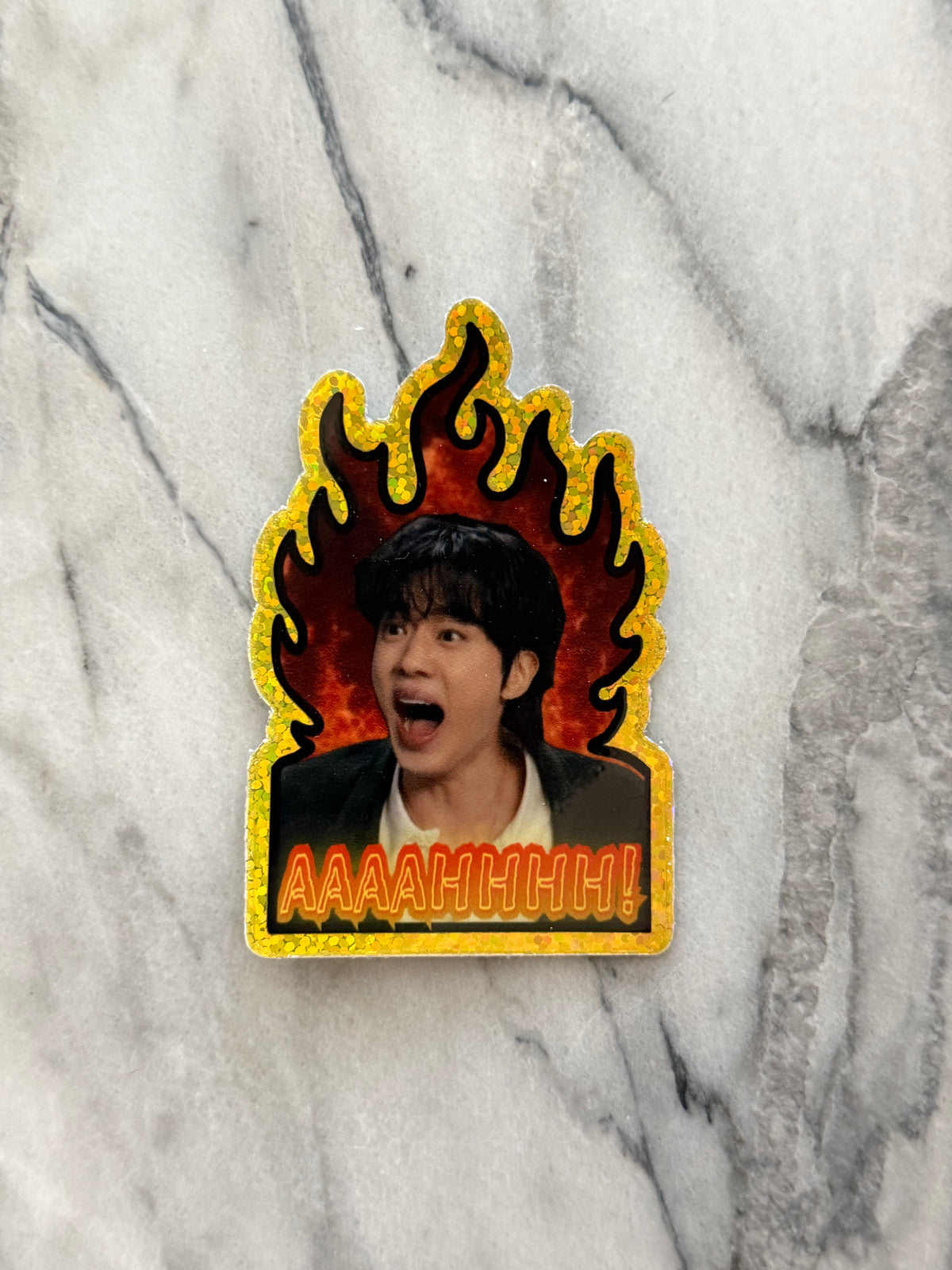 Worldwide Handsome Crashout ✨ Sparkle Effect Sticker