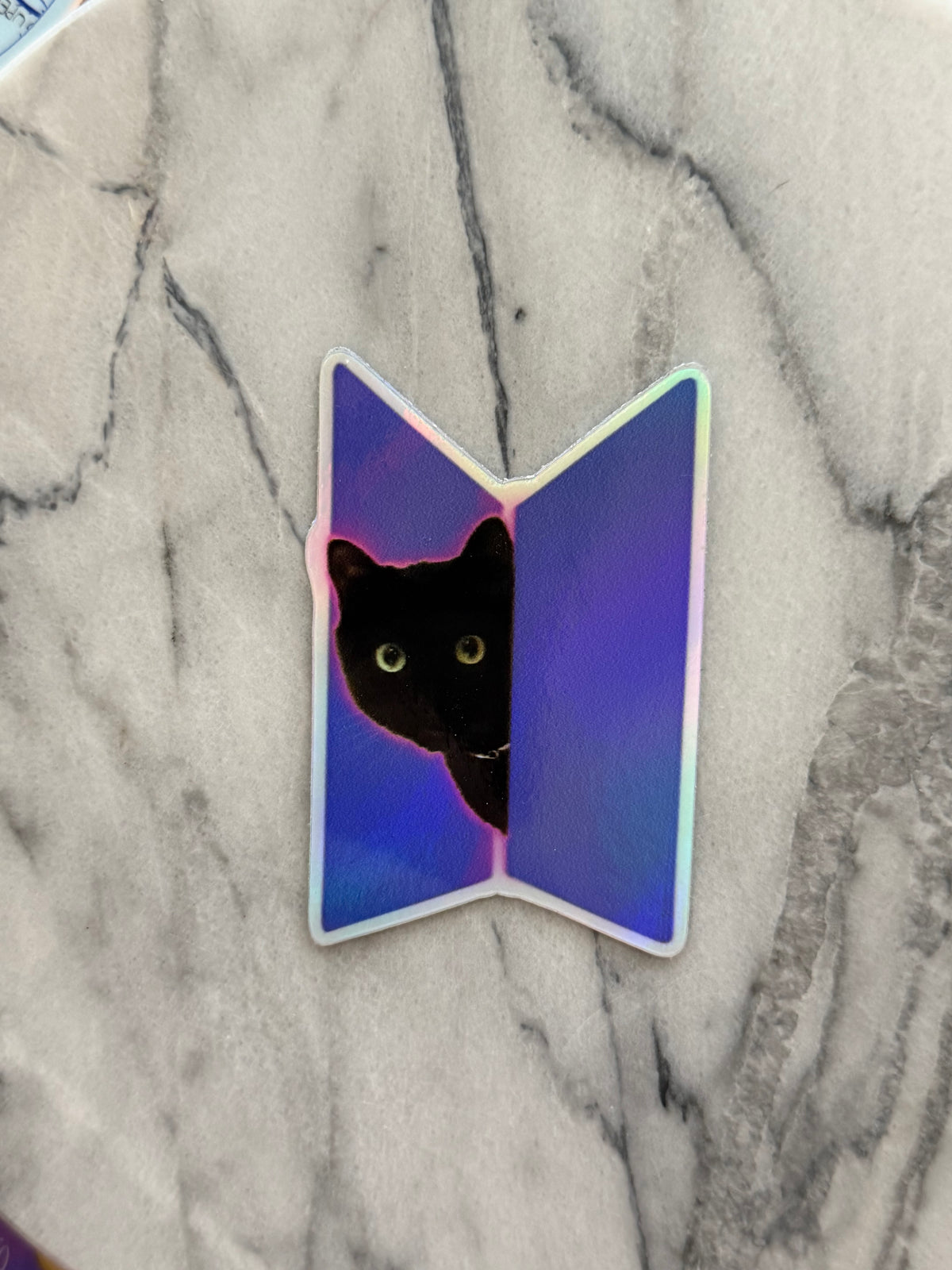 Peeking Tang Holographic Sticker