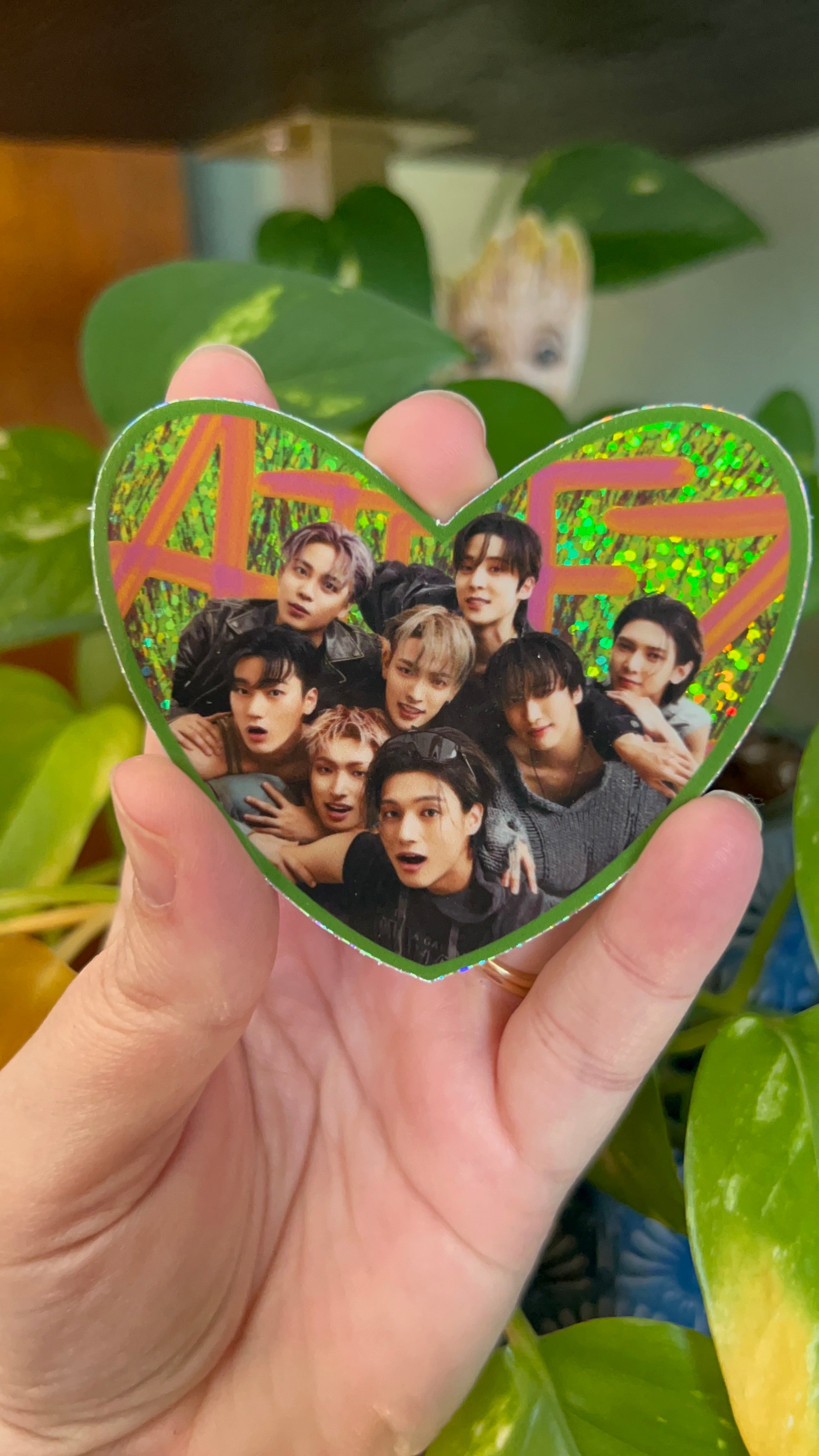 Ateez Group Photo Sparkle Sticker